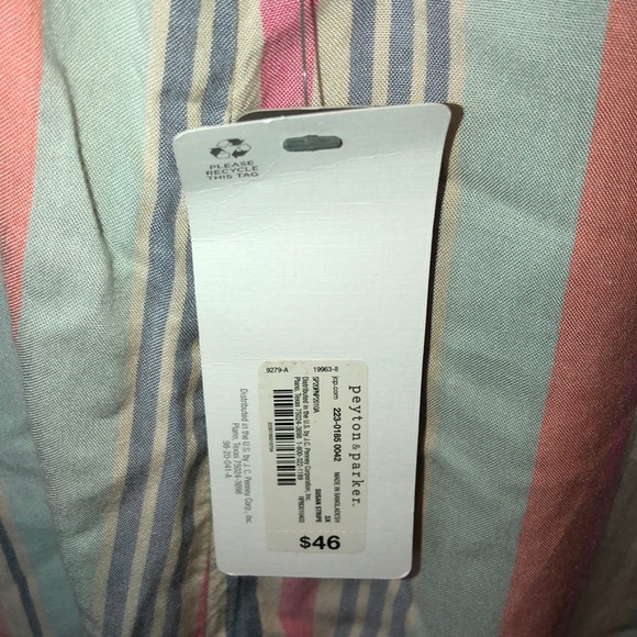 Peyton & Parker Striped Off the shoulder Dress - Picture 6 of 8